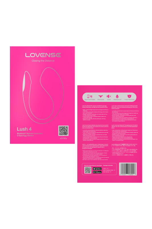 Изображение 6, Виброяйцо LOVENSE Lush 4, силикон, розовый, 18,1 см, TFA-LE-49