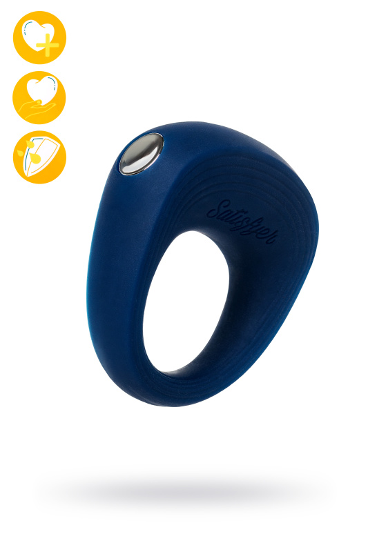 Изображение 1, Эрекционное кольцо на пенис Satisfyer Power Ring, силикон, синий 5,5 см., TFA-4000886