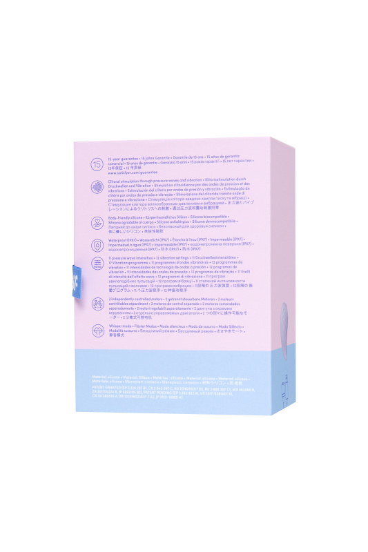 Изображение 14, Вакуум-волновой бесконтактный стимулятор клитора Satisfyer Pearl Diver, силикон, фиолетовый, TFA-J2018-273-2
