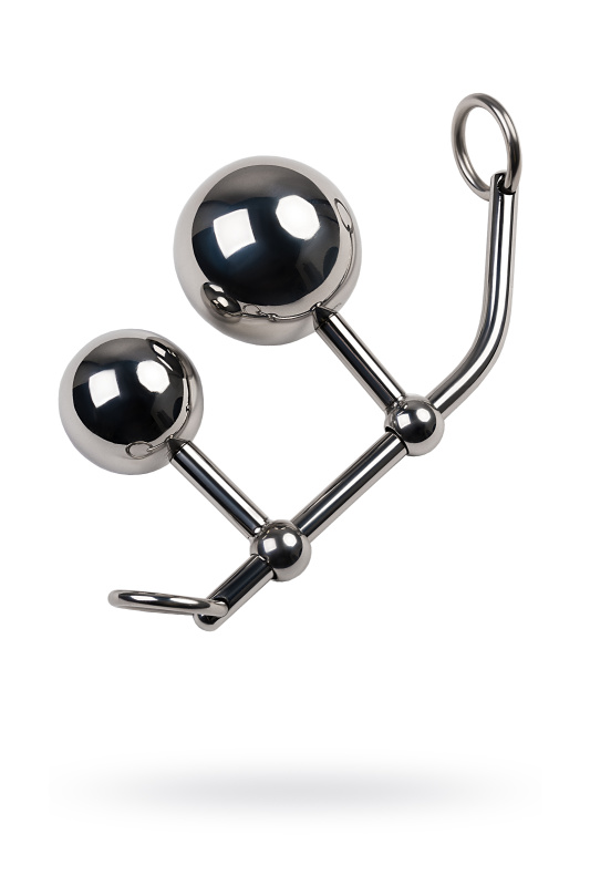 Изображение 1, Стринги TOYFA Metal с двумя шарами, серебряные, TFA-717112