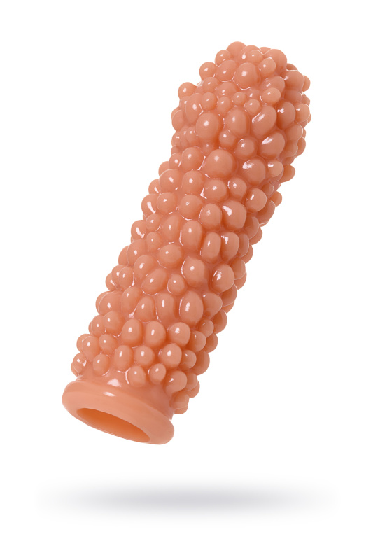 Изображение 1, Насадка реалистичная KOKOS EXTREME SLEEVE 08-M с дополнительной стимуляцией, TPE, телесная, 14.7 см, TFA-ES.08-M