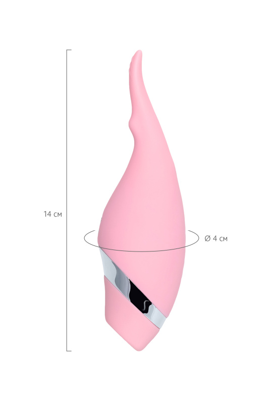 Изображение 11, Многофункциональный стимулятор эрогенных зон Flovetta by Toyfa DAHLIA, силикон, розовый, 14 см, TFA-457706