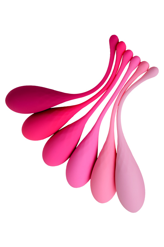 Изображение 2, Набор вагинальных шариков Eromantica K-ROSE, силикон, розовый, 6 шт, TFA-210206