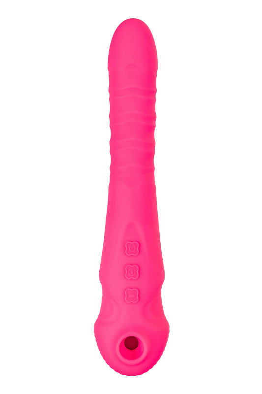Изображение 2, Вибратор-пульсатор JOS COTOX с вакуумной стимуляцией, силикон, розовый, 23 см, TFA-783052