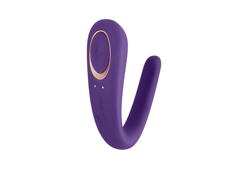 Изображение 4, Многофункциональный стимулятор для пар Satisfyer Partner Toy, силикон, фиолетовый, 18,5 см., TFA-J2008-2