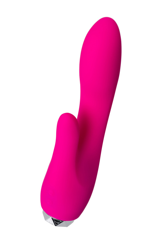 Изображение 4, Вибратор с клиторальным стимулятором L'EROINA, силикон, розовый, 18 см, TFA-561002