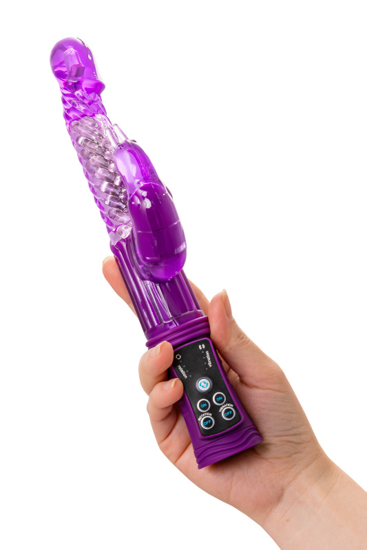 Изображение 7, Вибратор с клиторальным стимулятором TOYFA A-Toys High-Tech fantasy, TPR, фиолетовый, 24 см, TFA-765012