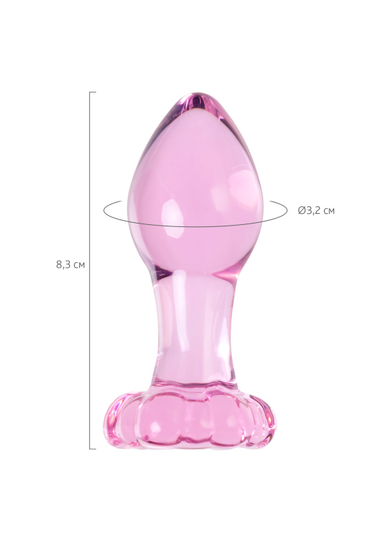 Изображение 7, Анальная втулка Sexus Glass, стекло, розовая, 8,3 см, TFA-912315