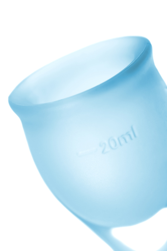 Изображение 13, Менструальная чаша Satisfyer Feel Confident, 2 шт в наборе, силикон, голубой, FER-J1762-3