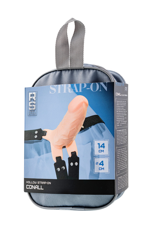 Изображение 7, Фаллопротез RealStick Strap-On Conall, TPE, телесный, 14 см, TFA-972014