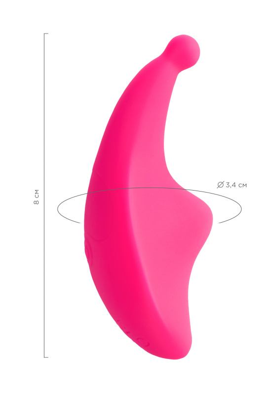Изображение 14, Клиторальный вибратор в трусики JOS Pansy, силикон, розовый, 8 см, TFA-782032