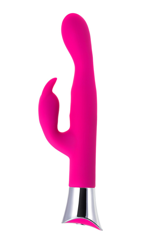 Изображение 3, Вибратор с клиторальным стимулятором JOS LOLY, с гибкой головкой, силикон, розовый, 21,6 см, TFA-783013
