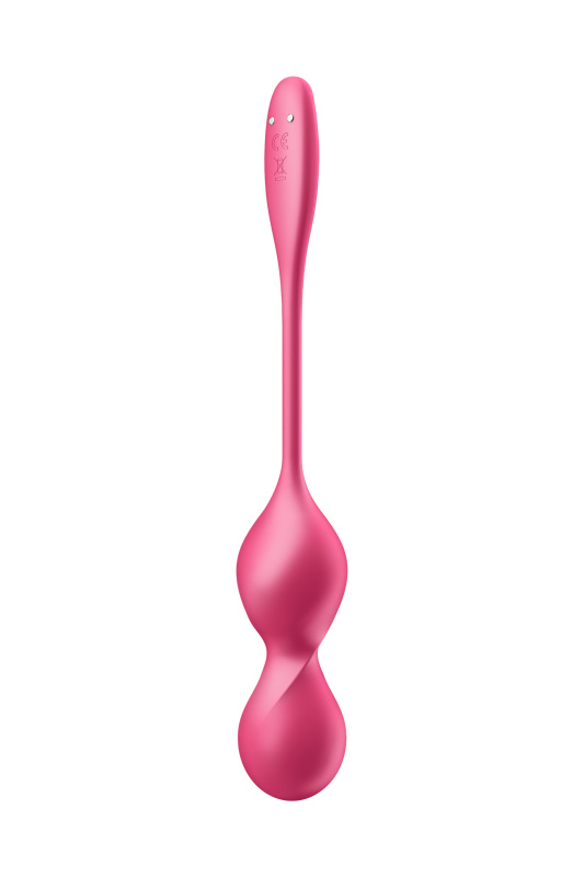 Изображение 2, Вагинальные шарики с вибрацией Satisfyer Love Birds 2 Connect App, с пультом ДУ, красный, 22,2 см, TFA-4002941