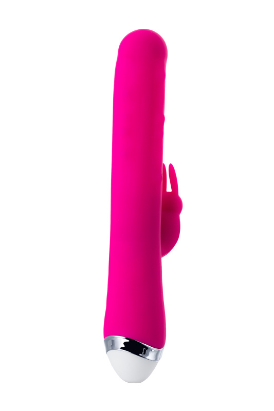 Изображение 5, Вибратор с клиторальным стимулятором JOS BALLE, с движущимися шариками, силикон, розовый, 23 см, TFA-783002