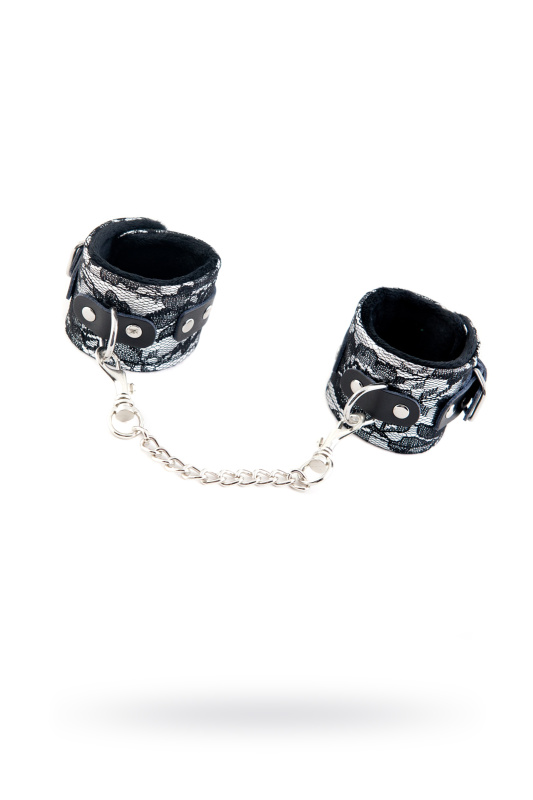 Изображение 1, Кружевные наручники TOYFA Marcus, серебряные, 42 см., TFA-711001