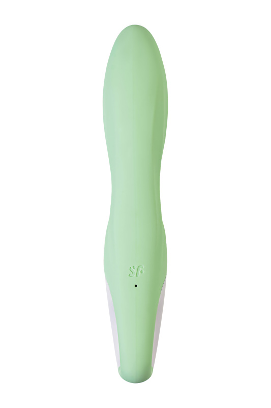 Изображение 3, Нереалистичный вибратор Satisfyer Air Pump Bunny 5, силикон, зеленый, 15 см., TFA-J2018-257