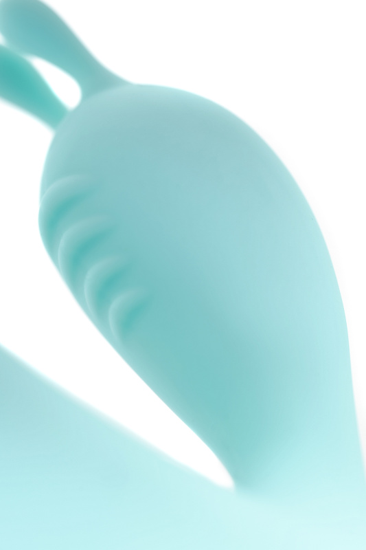 Изображение 11, Вибратор с клиторальным стимулятором Flovetta by Toyfa Iris, силикон, голубой, 22 см, TFA-457702