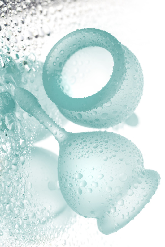 Изображение 13, Менструальная чаша Satisfyer Feel Good, 2 шт в наборе, силикон, зеленый, FER-J1763-1