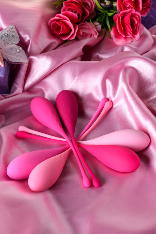 Изображение 14, Набор вагинальных шариков Eromantica K-ROSE, силикон, розовый, 6 шт, TFA-210206