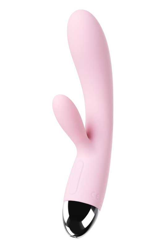 Изображение 4, Вибратор с клиторальным стимулятором Alice, силикон, розовый, 17,6 см, TFA-SUDV-02-PNK