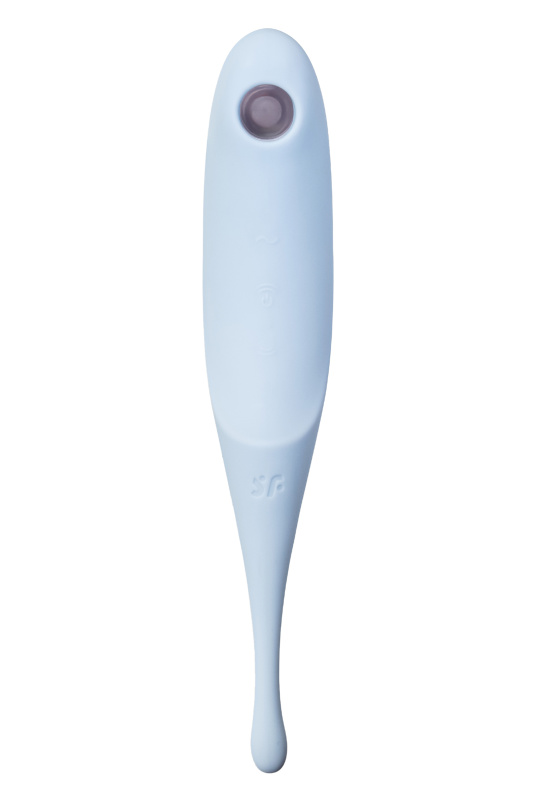 Изображение 2, Вакуум-волновой бесконтактный стимулятор клитора Satisfyer Twirling Pro, силикон, голубой, 20 см, TFA-J2018-306-1