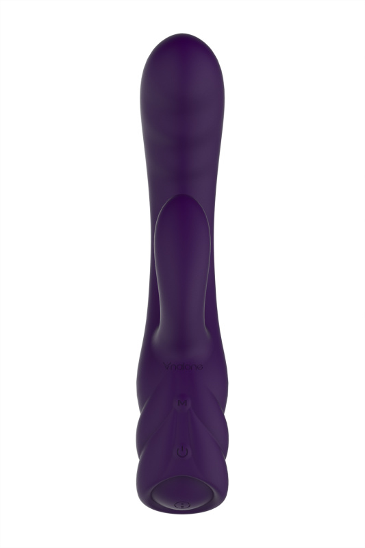 Изображение 2, Вибратор с клиторальным стимулятором Nalone PureX2, силикон, фиолетовый, 20,7 см, TFA-CS-B027-1