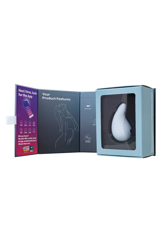 Изображение 10, Вибромассажер Satisfyer Dew Drop, силикон, голубой, 8,1 см, TFA-4066936