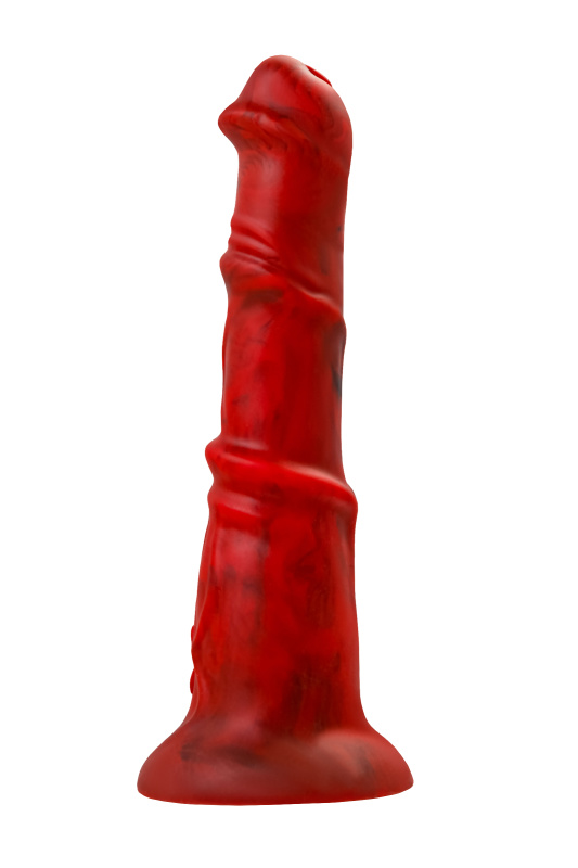 Изображение 4, Вибратор Black&Red by TOYFA Monster Rex, силикон, красно-черный, 24,5 см, TFA-901018