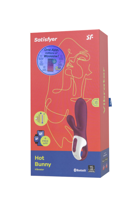 Изображение 13, Вибратор Satisfyer Hot Bunny с клиторальным стимулятором, красный, TFA-4001678