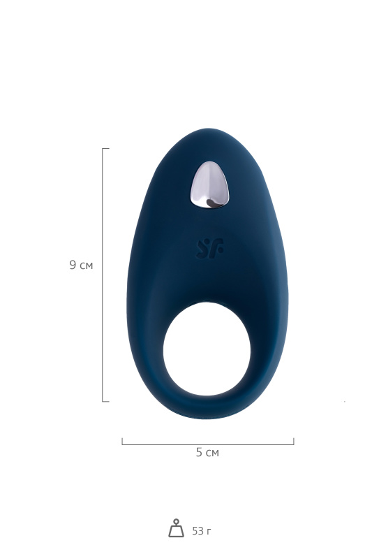 Изображение 7, Эрекционное кольцо на пенис Satisfyer Mighty, силикон, синий, 9 см., TFA-J2008-19