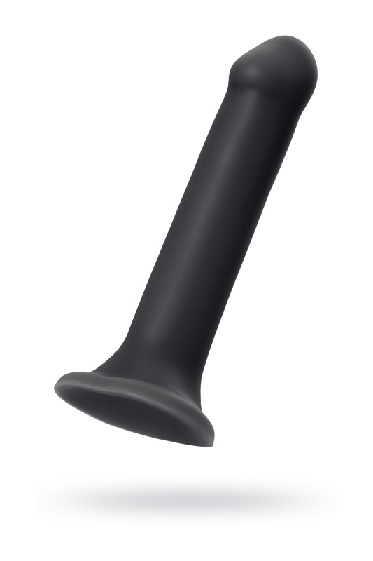 Ремневой нереалистичный страпон на присоске Strap-on-me, XL, силикон, черный, 20 см, TFA-6013168