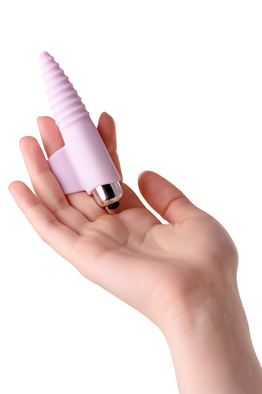 Изображение 7, Вибронасадка на палец JOS NOVA для анальной стимуляции, силикон, розовая, 9 см, TFA-782005