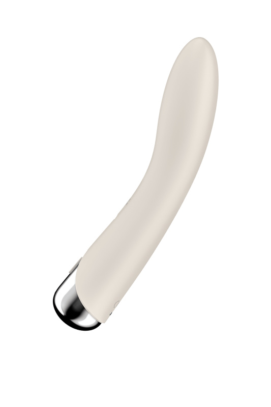 Вибратор для точки G с ротацией Satisfyer Spinning Vibe 1, силикон, бежевый, 17,8 см, TFA-4048710