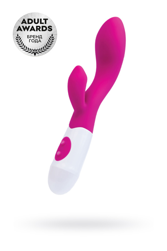 Изображение 1, Вибратор с клиторальным стимулятором TOYFA A-Toys Fela, силикон, розовый, 20,5 см, TFA-765002