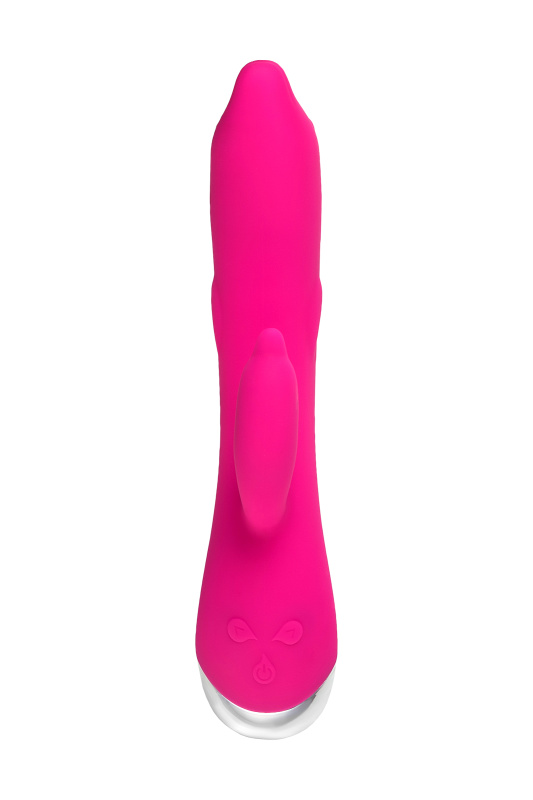 Изображение 2, Вибратор Штучки-Дрючки «Дрючка-Удовольствие» с клиторальным стимулятором, розовый, 21,5 см, TFA-690504