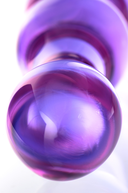 Изображение 6, Двусторонний фаллоимитатор Sexus Glass, стекло, розовый, 22,5 см, TFA-912072