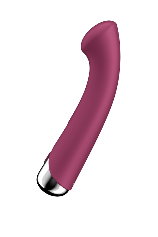Вибратор для точки G с ротацией Satisfyer Spinning G-Spot 1, силикон, бордовый, 16,8 см, TFA-4048758