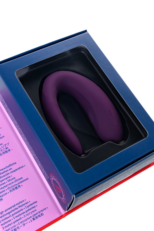 Изображение 14, Многофункциональный стимулятор для пар Satisfyer Partner Double Joy, силикон, фиолетовый, 18 см., TFA-J2008-16-3