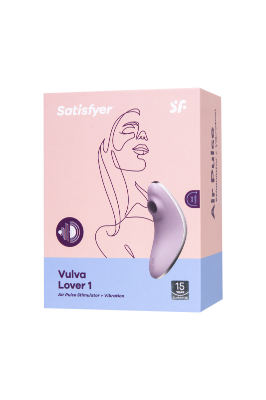 Изображение 9, Вакуум-волновой бесконтактный стимулятор клитора Satisfyer Vulva Lover 1, силикон, фиолетовый, TFA-4018607