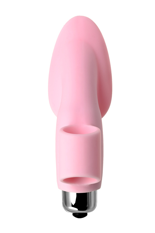 Изображение 4, Вибронасадка на палец JOS TWITY для прелюдии, силикон, розовая, 10,2 см, TFA-782006
