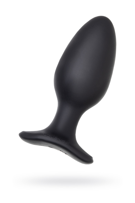 Анальная втулка LOVENSE Hush 2 (L), силикон, черная, 12,1 см, TFA-LE-17-1