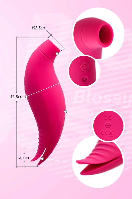 Изображение 10, Многофункциональный стимулятор клитора JOS Blossy, розовый, 13,5 см, TFA-782033