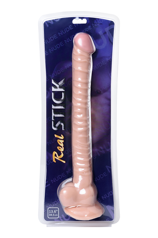 Изображение 8, Реалистичный фаллоимитатор TOYFA RealStick Nude, PVC, телесный, 40 см, TFA-582015