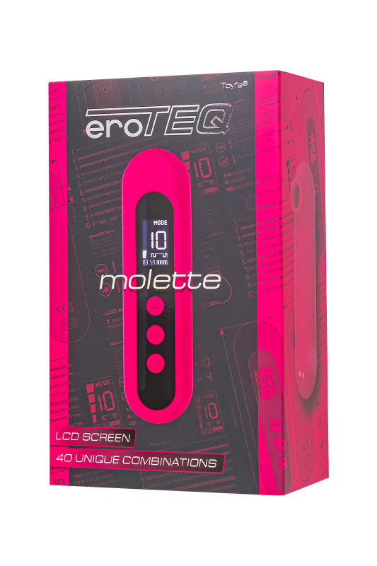 Изображение 11, Вакуум-волновой стимулятор eroTeq Molette, силикон, розовый, 13 см, TFA-593002
