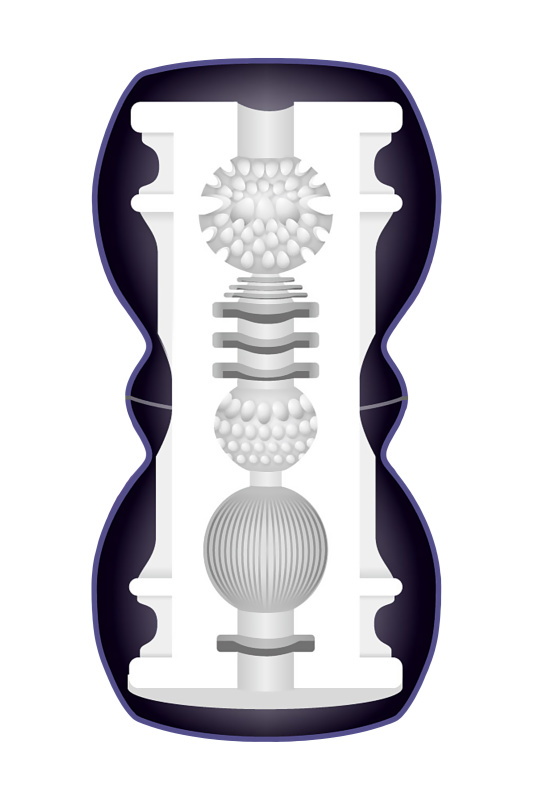 Изображение 5, Мастурбатор нереалистичный MensMax Smart Gear BLACK, TPE, белый, 15 см, TFA-MM-50