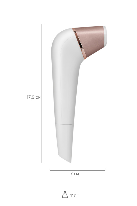 Изображение 7, Вакуум-волновой бесконтактный стимулятор клитора Satisfyer 2 NG, ABS пластик, белый, 17 см., TFA-J2018-7N