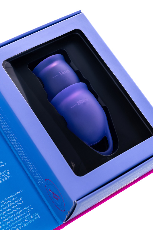 Изображение 11, Менструальная чаша Satisfyer Feel Confident, 2 шт в наборе, силикон, фиолетовый, FER-J1762-4