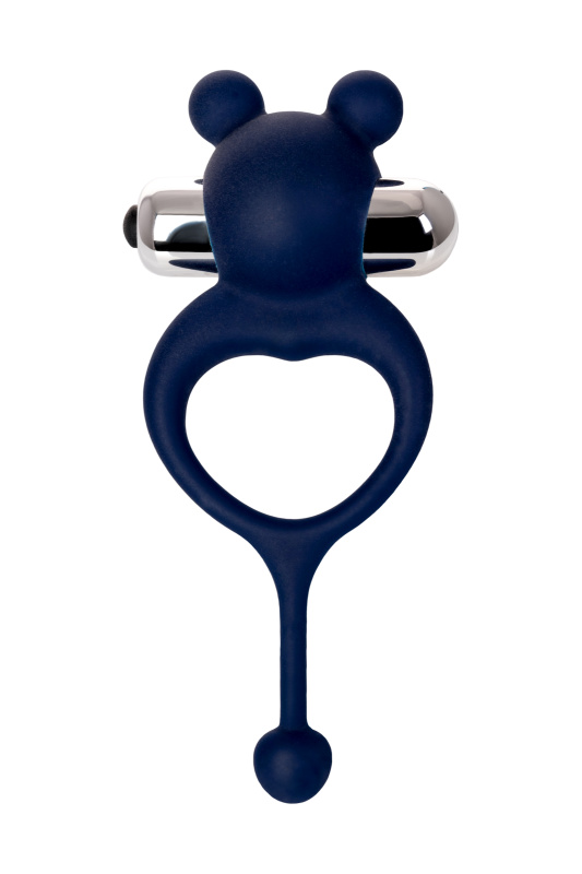 Изображение 2, Виброкольцо с хвостиком JOS MICKEY, силикон, синий, 12,5 см, TFA-782020