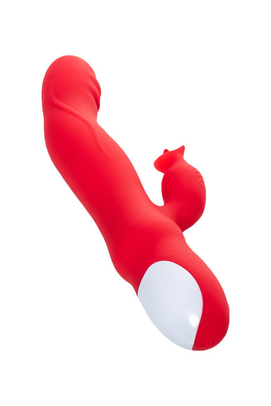 Изображение 5, Вибратор JOS Redli с двигающейся головкой, силикон, красный, 21 см, TFA-783034