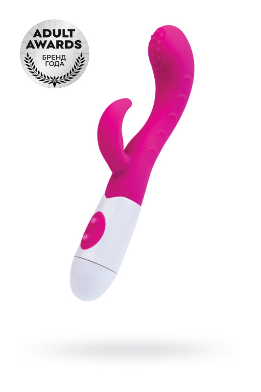 Изображение 1, Вибратор с клиторальным стимулятором TOYFA A-Toys Nessy, силикон, розовый, 20 см, TFA-765003